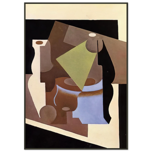 Juan Gris  STILL LIFE WITH LAMP 1919 Framed Art Print  - Aluminum Frame - 21x29.7 cm / 8x12"