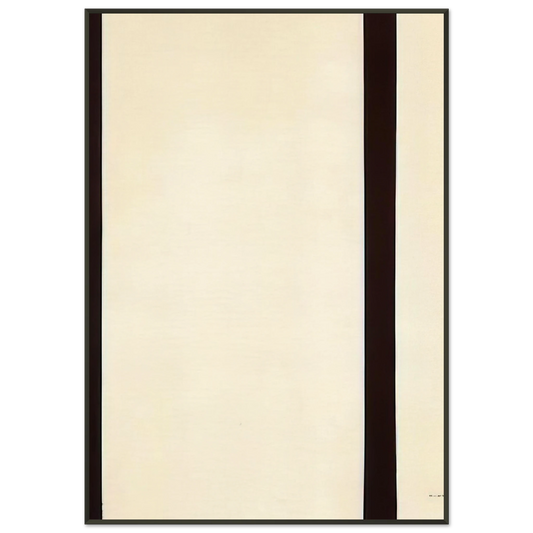 Barnett Newman  The Station of the Cross  Eighth Station Framed Art Print  - Aluminum Frame - 21x29.7 cm / 8x12"