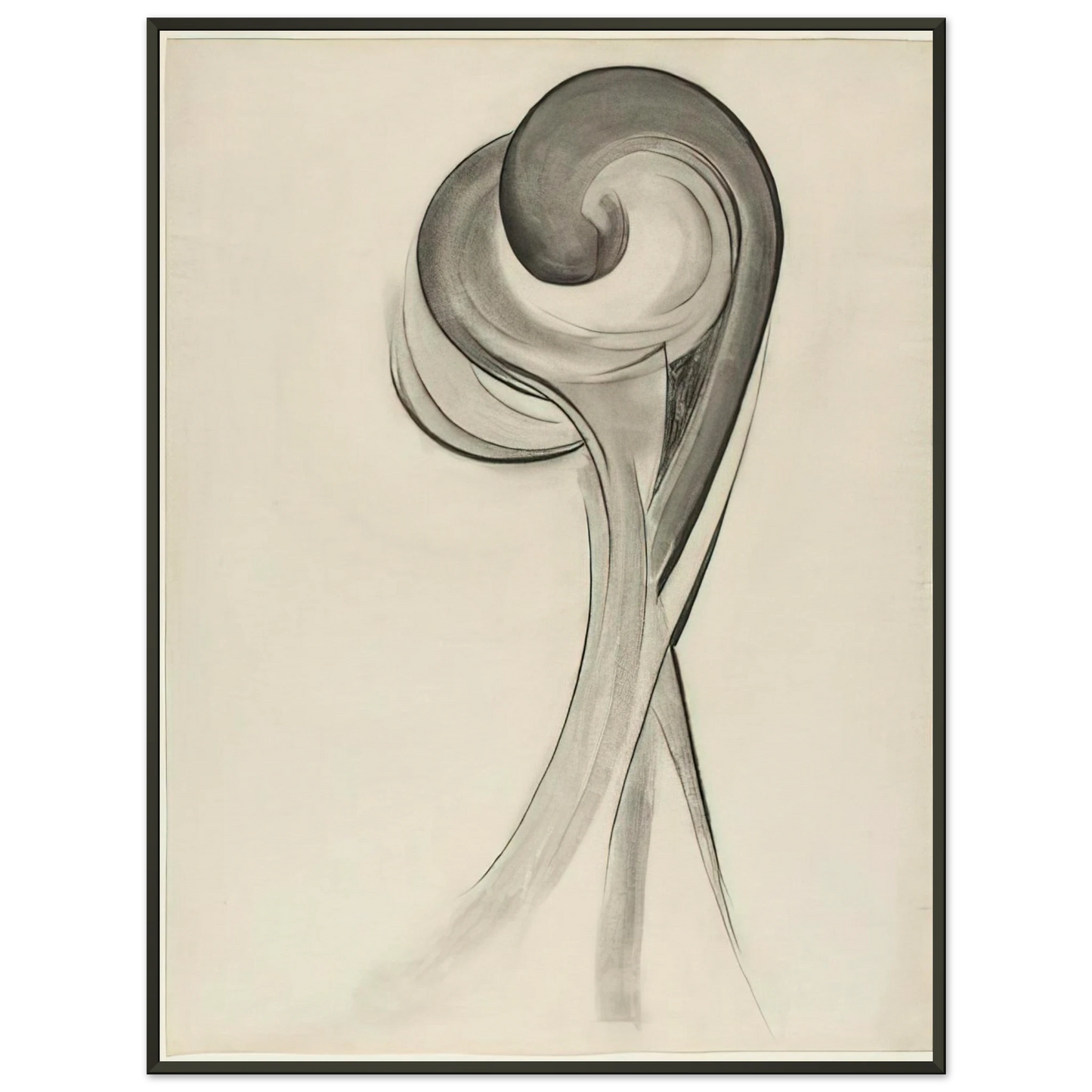 Georgia OKeeffe  Drawing XII Framed Art Print  - Aluminum Frame - 70x100 cm / 28x40 inches