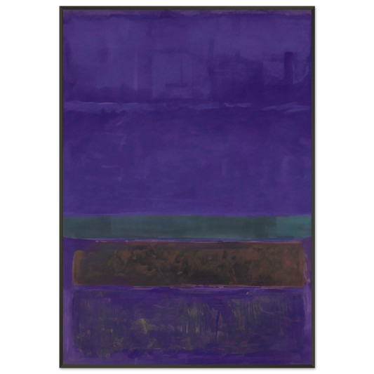 Mark Rothko  Untitled Blue Green and Brown  1952 Framed Art Print  - Aluminum Frame - 21x29.7 cm / 8x12"