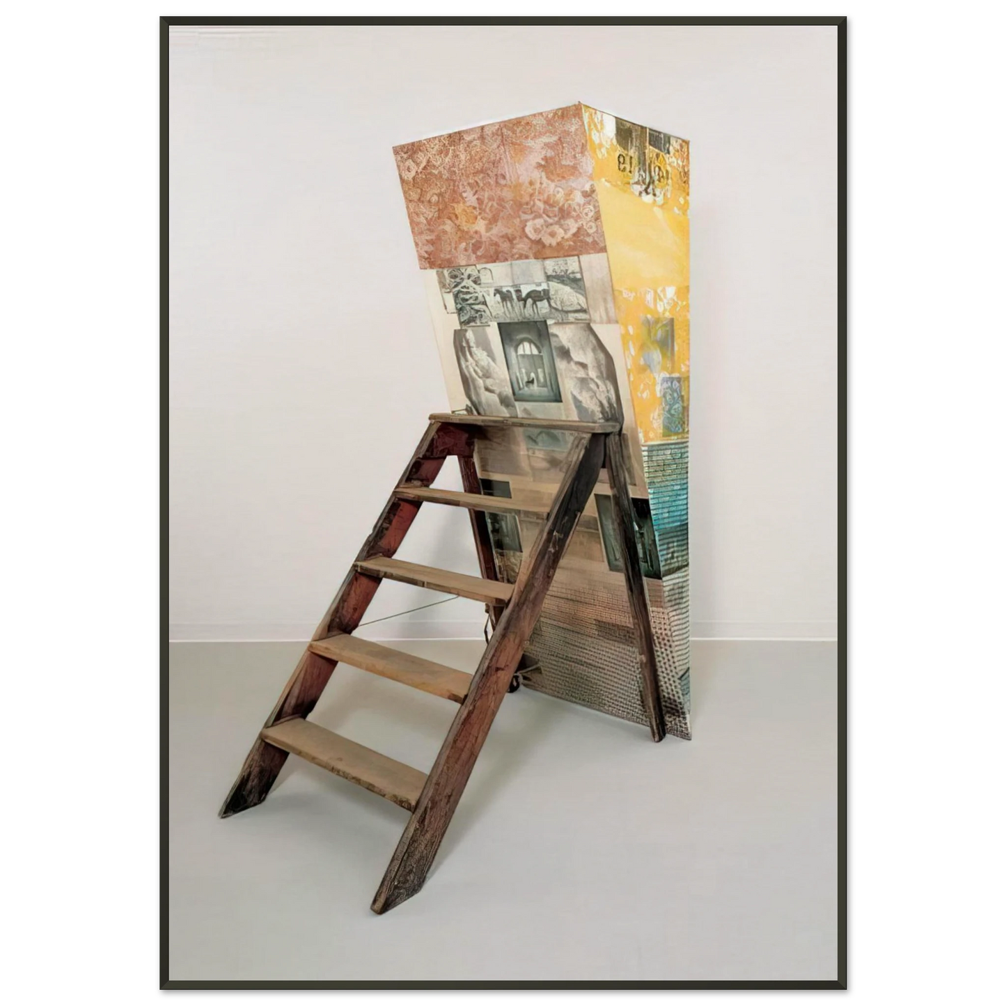 Robert Rauschenberg  PATRICIAN BARNACLE SCALE 1981 Framed Art Print  - Aluminum Frame - 21x29.7 cm / 8x12"