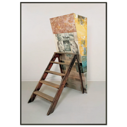 Robert Rauschenberg  PATRICIAN BARNACLE SCALE 1981 Framed Art Print  - Aluminum Frame - 21x29.7 cm / 8x12"