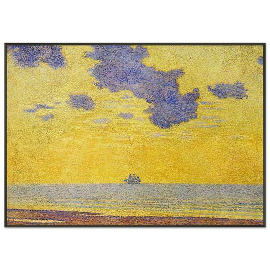 Theo van Rysselberghe  BIG CLOUDS 1893 Framed Art Print  - Aluminum Frame - 21x29.7 cm / 8x12"