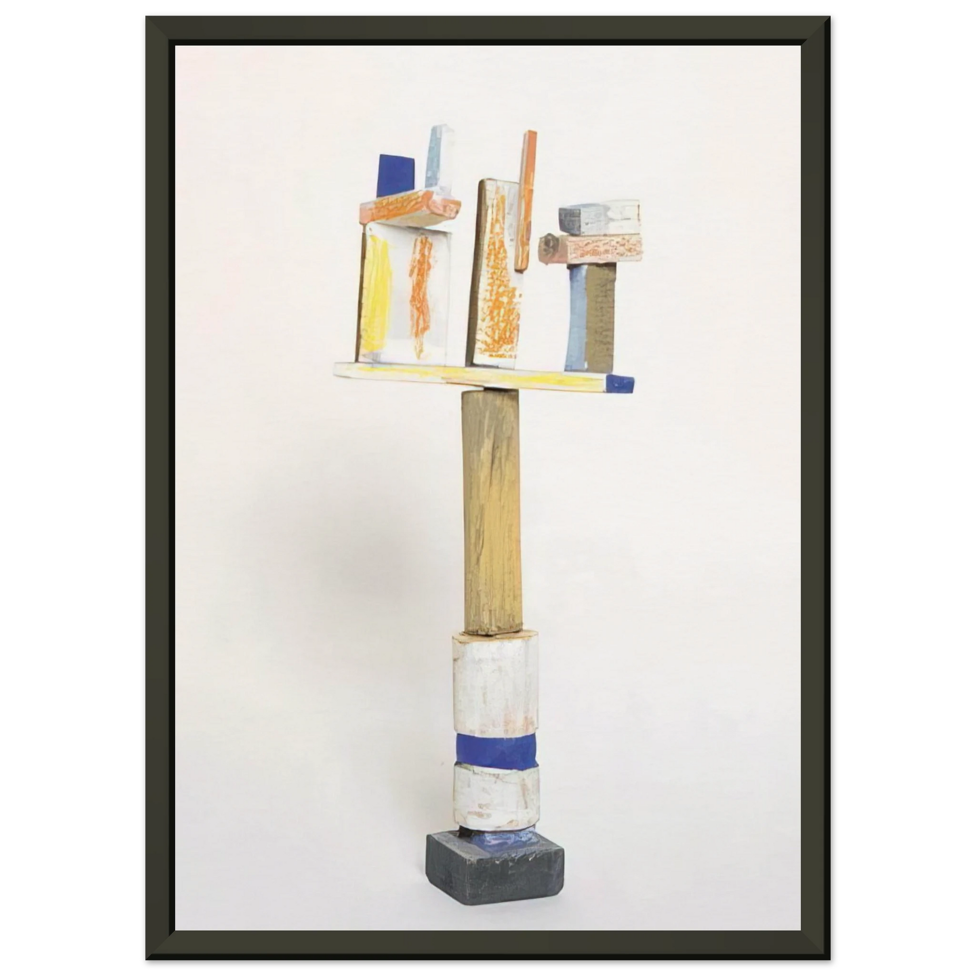 Esteban Vicente  DIVERTIMENTO 1995 1 Framed Art Print  - Aluminum Frame - 70x100 cm / 28x40 inches