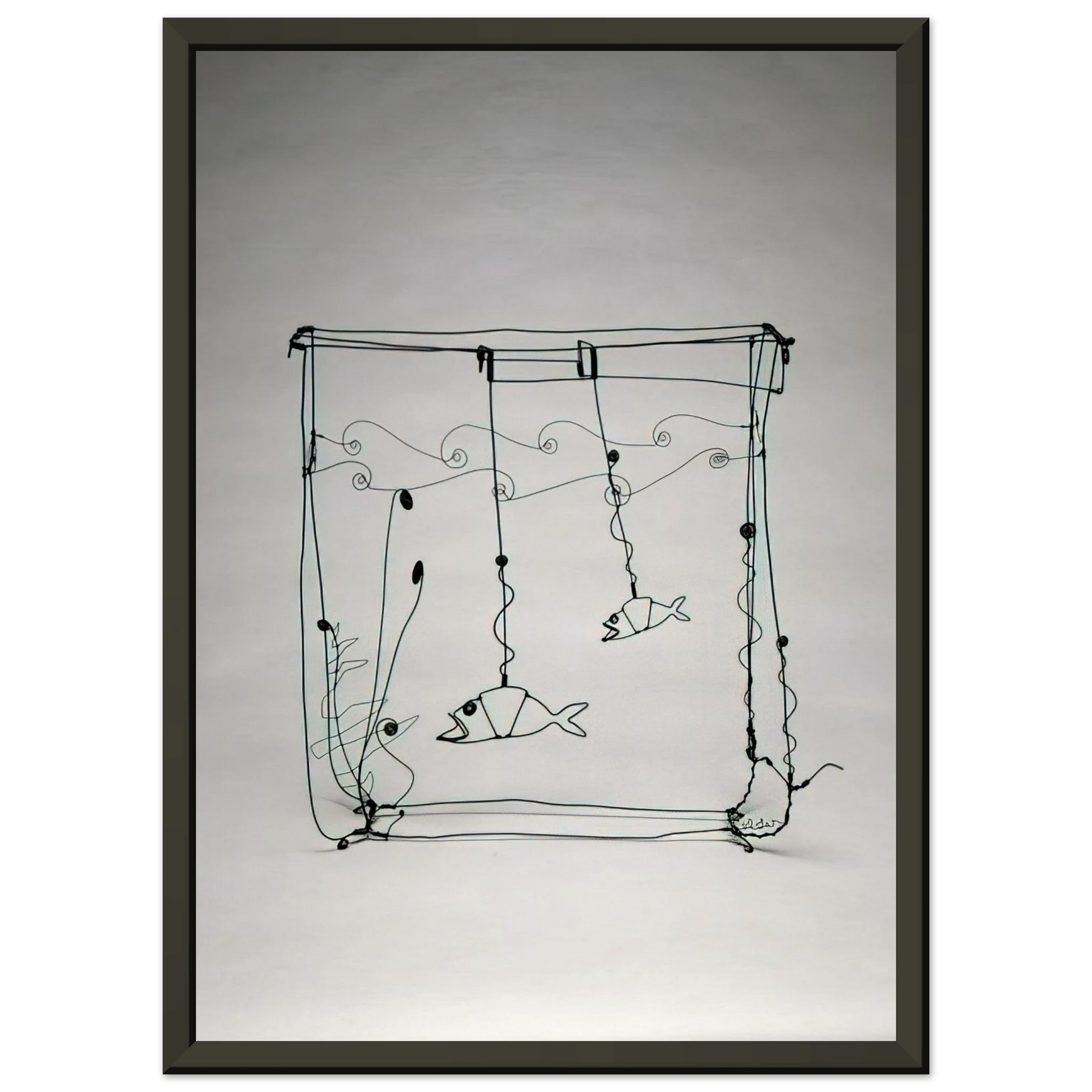 Alexander Calder  GOLDFISH BOWL 1929 Framed Art Print  - Aluminum Frame - 60x80 cm / 24x32 inches