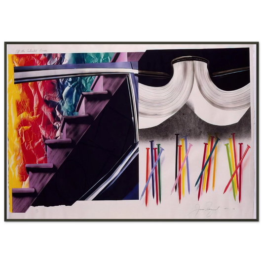 James Rosenquist  Off the Continental Divide Framed Art Print  - Aluminum Frame - 21x29.7 cm / 8x12"