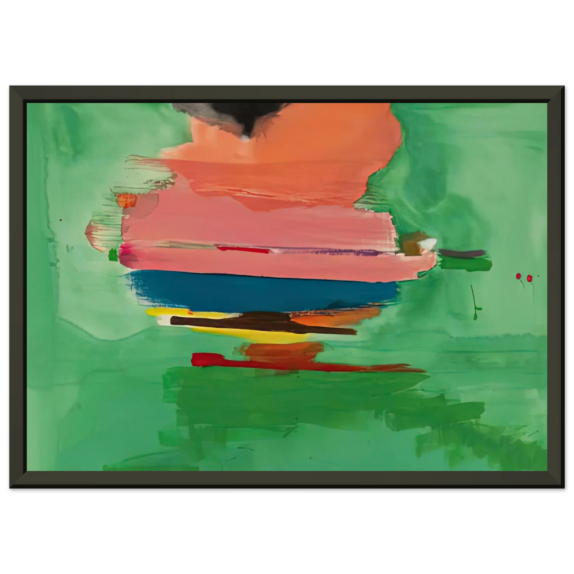 Helen Frankenthaler  Untitled 1973 Framed Art Print  - Aluminum Frame - 70x100 cm / 28x40 inches