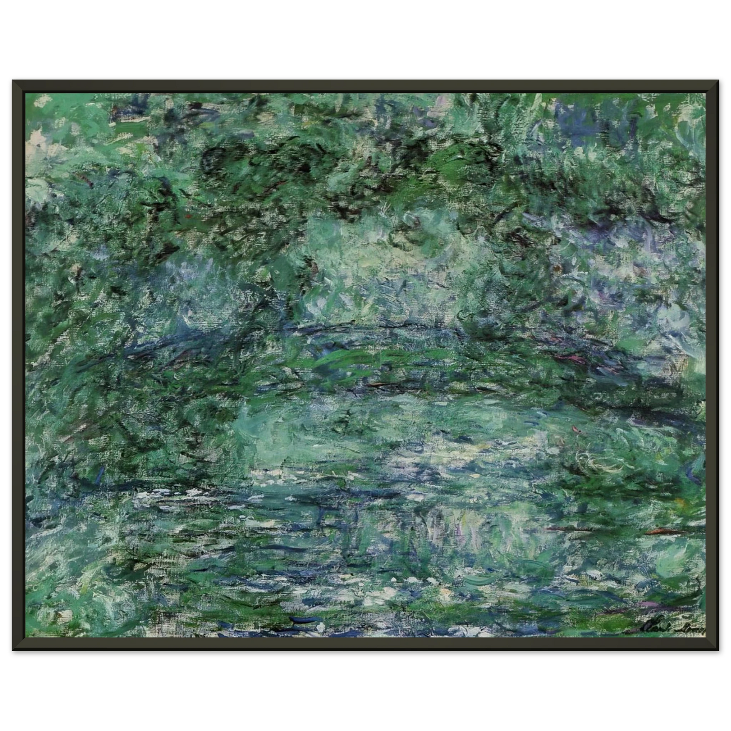 claude monet  The Japanese Bridge 6 Framed Art Print  - Aluminum Frame - 60x80 cm / 24x32 inches