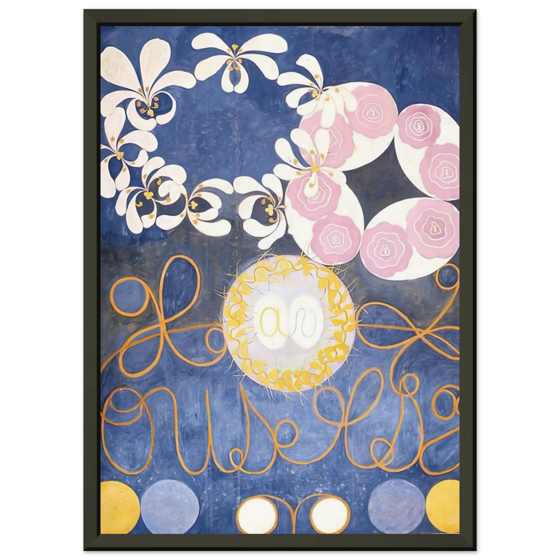 Hilma af Klint  THE TEN LARGEST 1907 Framed Art Print  - Aluminum Frame - 60x80 cm / 24x32 inches