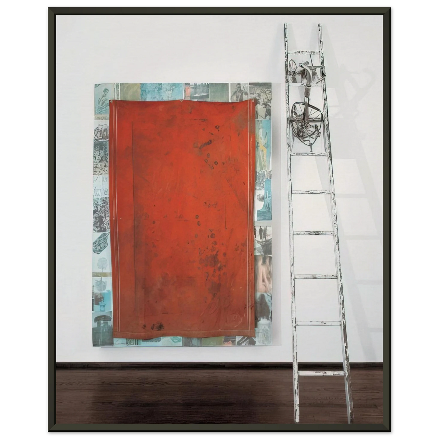 Robert Rauschenberg  MANGO ICE CAVE SCALE 1977 Framed Art Print  - Aluminum Frame - 40x50 cm / 16x20 inches