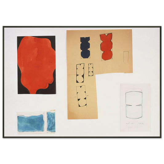 Ellsworth Kelly  Tablet 91 Framed Art Print  - Aluminum Frame - 21x29.7 cm / 8x12"