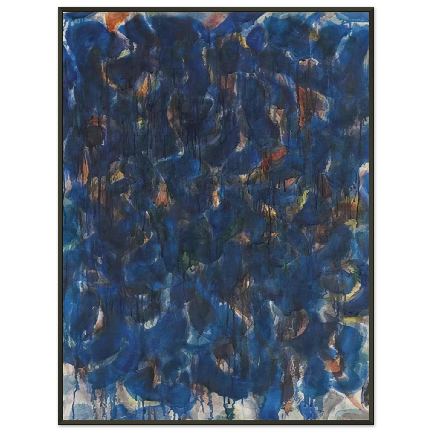 Ellsworth Kelly  Blue and Red Framed Art Print  - Aluminum Frame - 70x100 cm / 28x40 inches