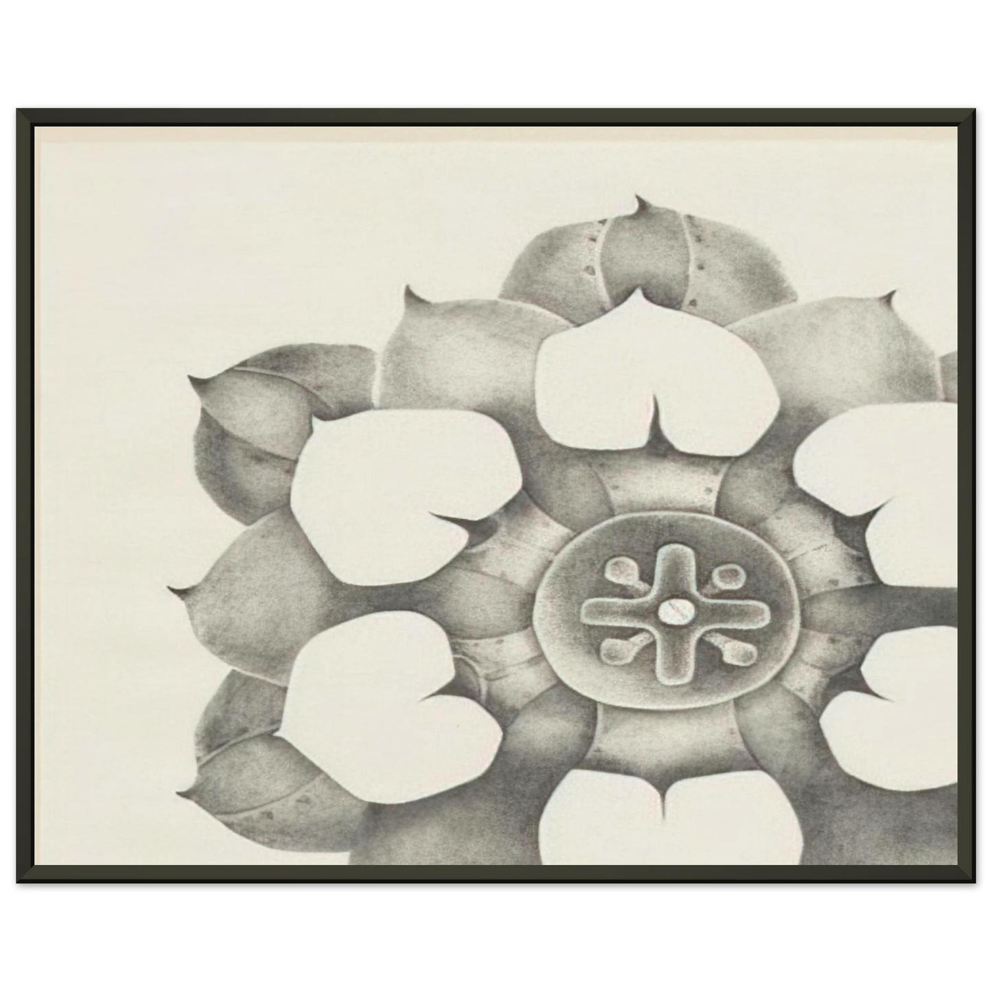 Lee Bontecou  TENTH STONE 1968 Framed Art Print  - Aluminum Frame - 70x100 cm / 28x40 inches