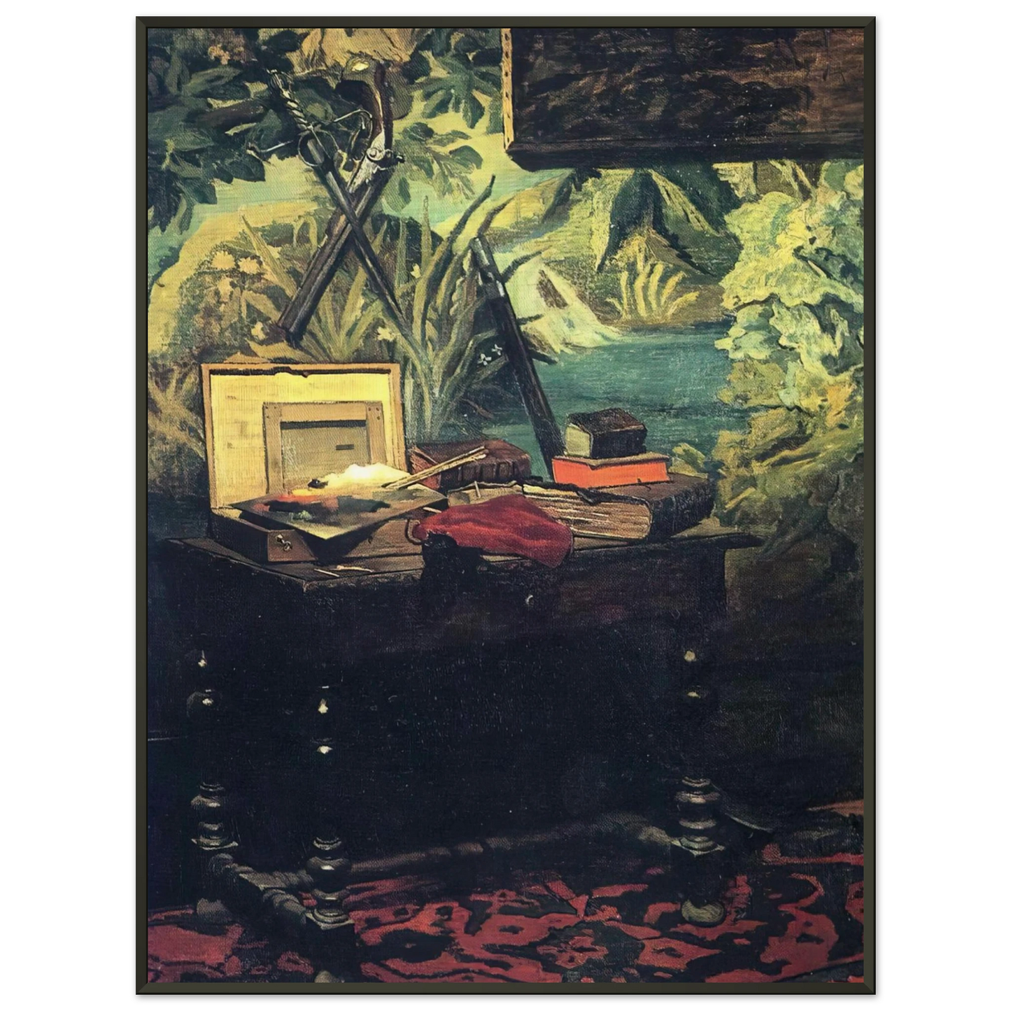 claude monet  A Corner of the Studio Framed Art Print  - Aluminum Frame - 60x80 cm / 24x32 inches