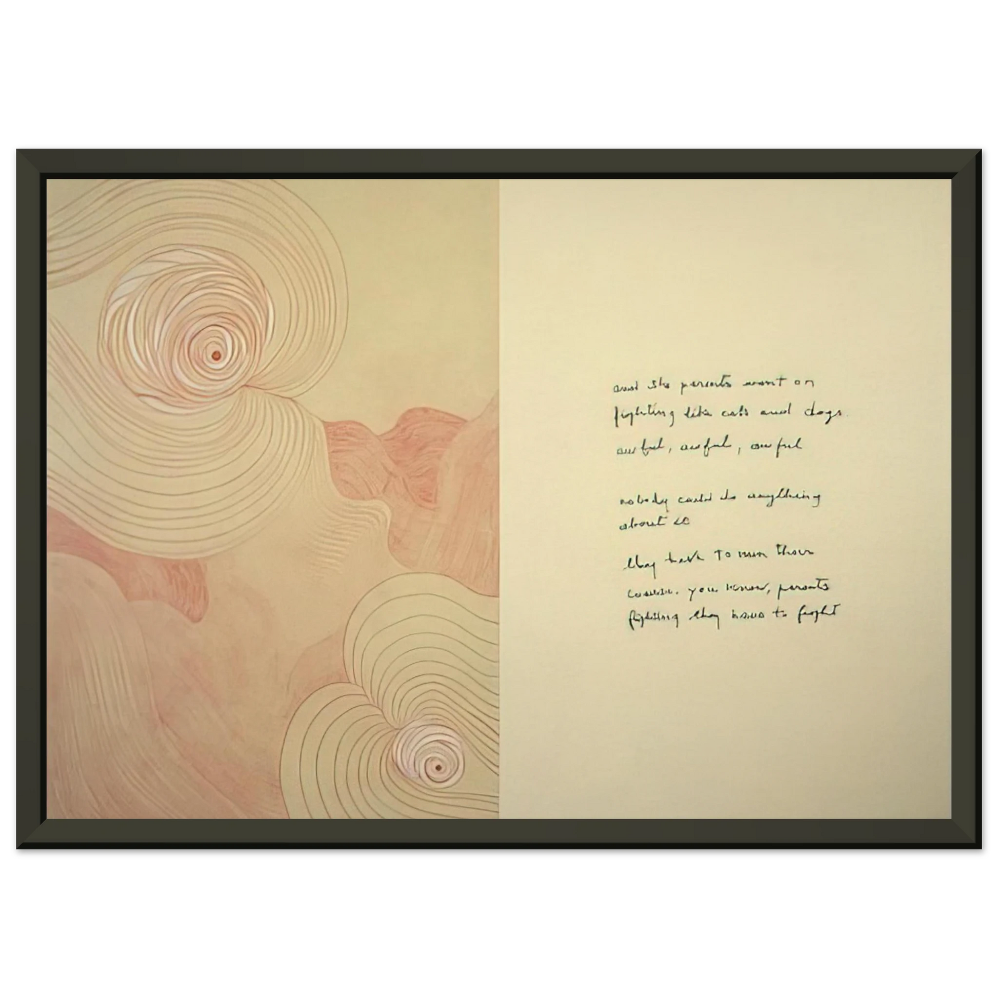 Louise Bourgeois  SUBLIMATION 2002 0 Framed Art Print  - Aluminum Frame - 70x100 cm / 28x40 inches