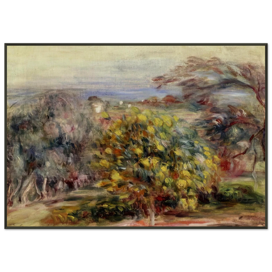 PierreAuguste Renoir  Landscape at Collettes Framed Art Print  - Aluminum Frame - 21x29.7 cm / 8x12"