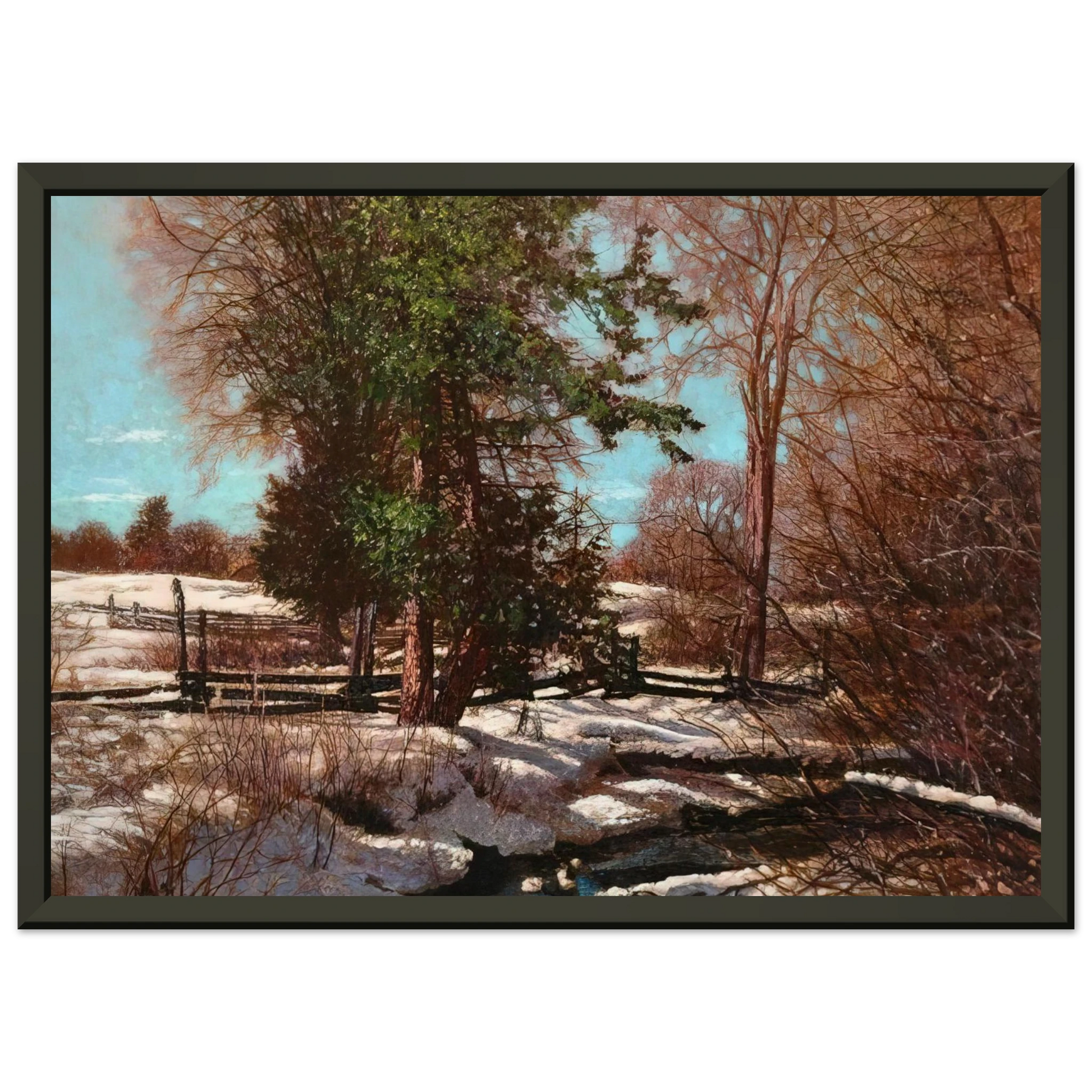 Frank Johnston  Promise of Spring  1930 Canada Framed Art Print  - Aluminum Frame - 70x100 cm / 28x40 inches