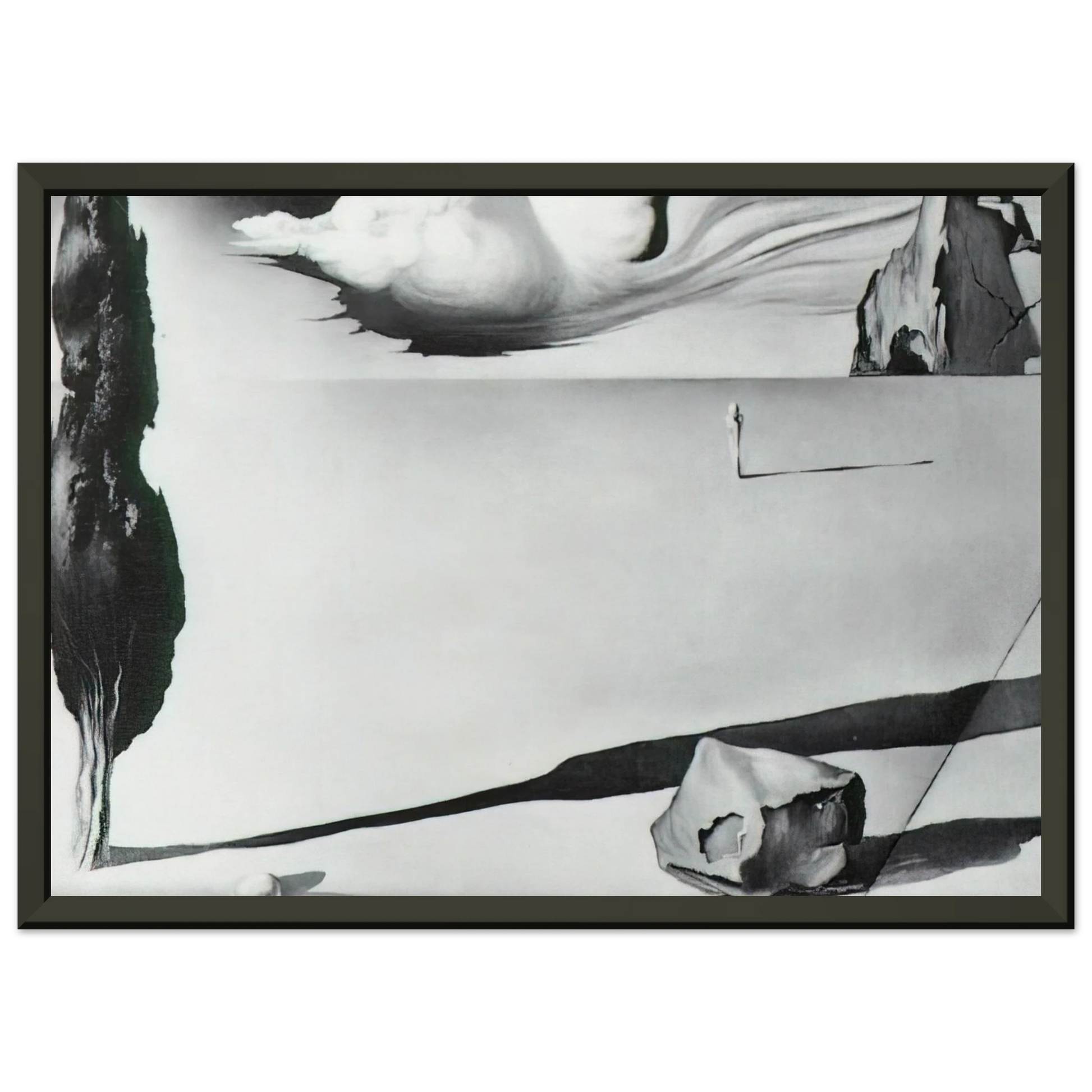 Salvador Dali  DESIGN FOR THE SET OF THE FILM SPELLBOUND Framed Art Print  - Aluminum Frame - 60x80 cm / 24x32 inches
