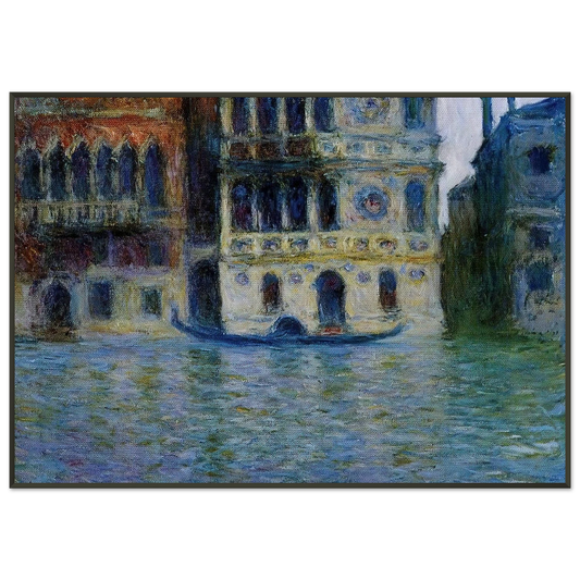 claude monet  Palazzo Dario Framed Art Print  - Aluminum Frame - 21x29.7 cm / 8x12"