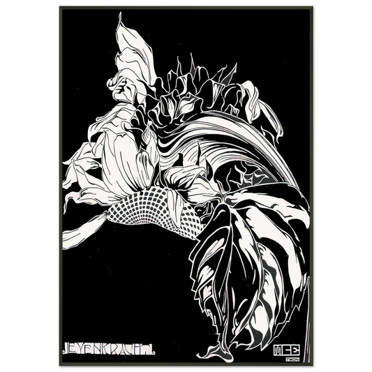 MC Escher  LIFE FORCE Framed Art Print  - Aluminum Frame - 21x29.7 cm / 8x12"