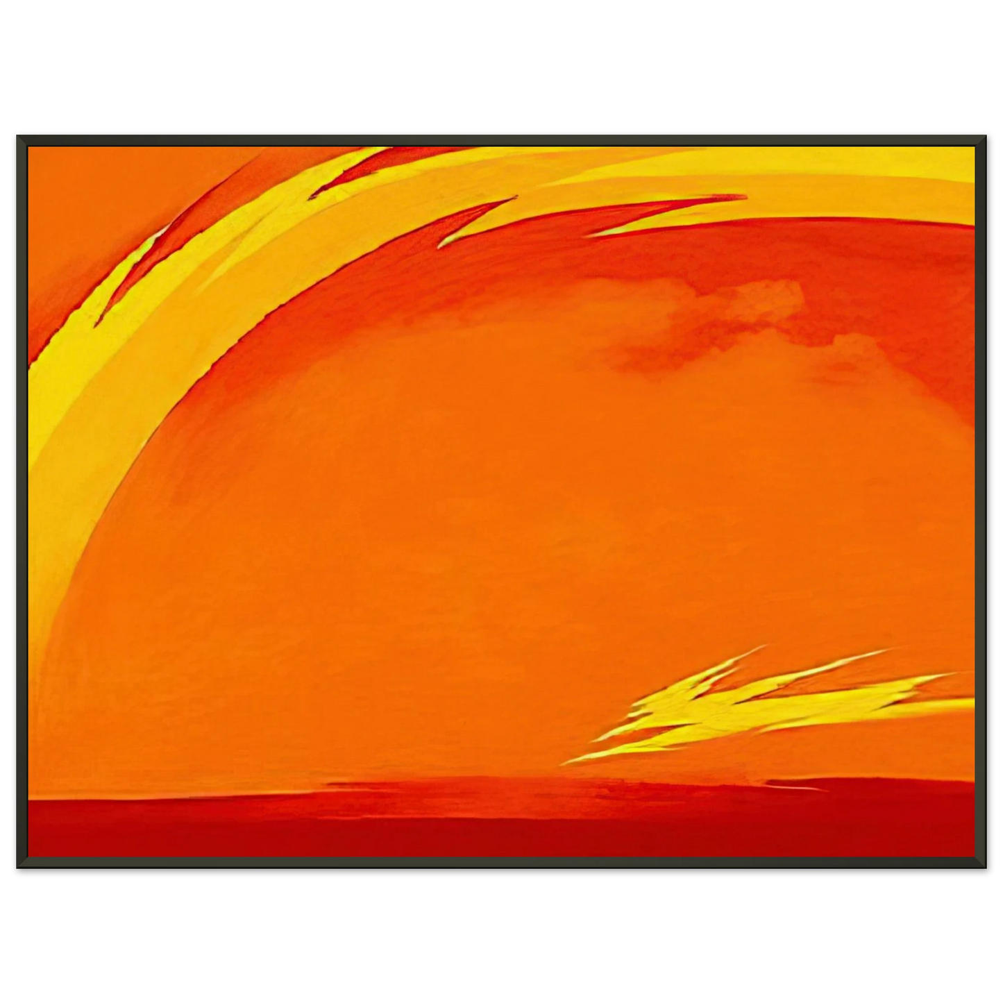 Georgia OKeeffe  From the Plains II Framed Art Print  - Aluminum Frame - 60x80 cm / 24x32 inches