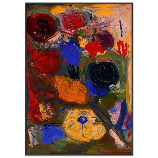 Hans Hofmann  The Third Hand Framed Art Print  - Aluminum Frame - 21x29.7 cm / 8x12"