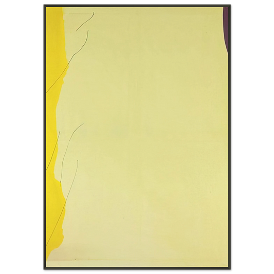 Helen Frankenthaler  Distillation  1973 Framed Art Print  - Aluminum Frame - 21x29.7 cm / 8x12"