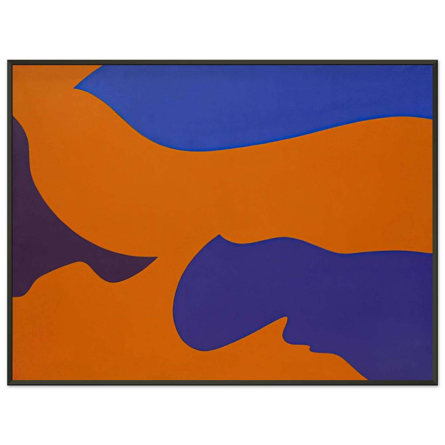 Fernand Leduc  Passage rosion vermillion Framed Art Print  - Aluminum Frame - 40x50 cm / 16x20 inches