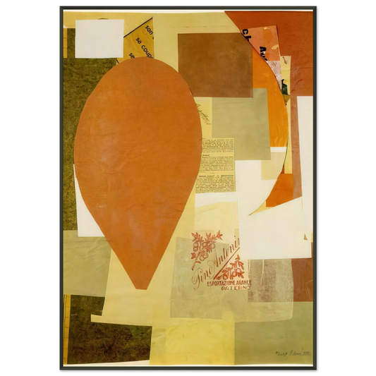 Kurt Schwitters  PINO ANTONI 1934 Framed Art Print  - Aluminum Frame - 21x29.7 cm / 8x12"