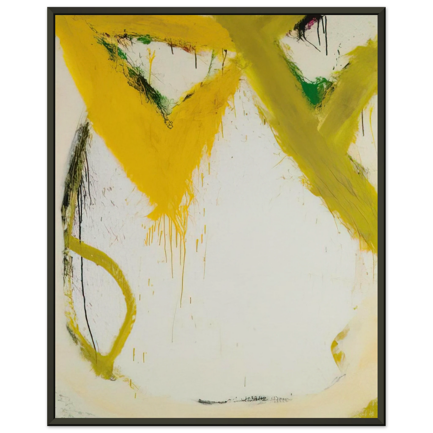 Norman Bluhm  Butte  1967 Framed Art Print  - Aluminum Frame - 60x80 cm / 24x32 inches