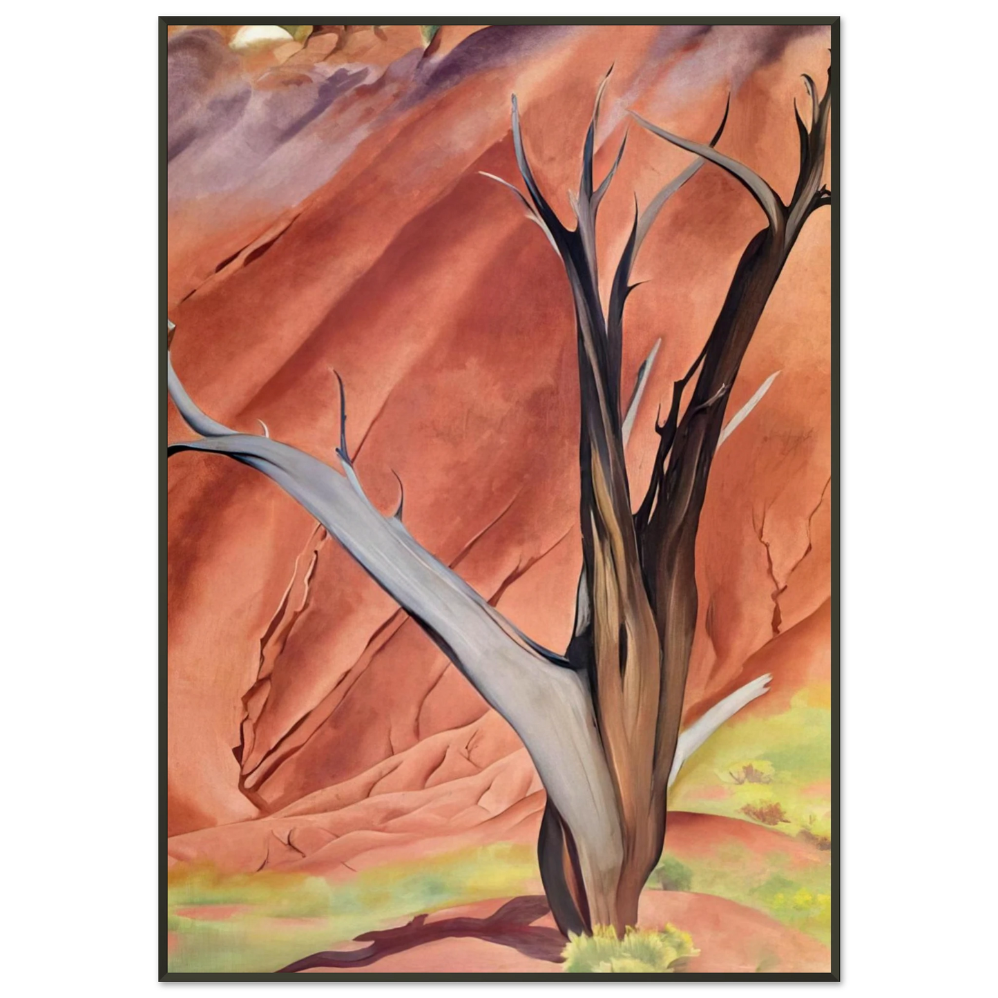 Georgia OKeeffe  Geralds Tree Framed Art Print  - Aluminum Frame - 21x29.7 cm / 8x12"