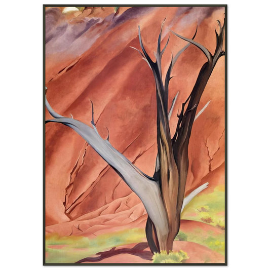 Georgia OKeeffe  Geralds Tree Framed Art Print  - Aluminum Frame - 21x29.7 cm / 8x12"