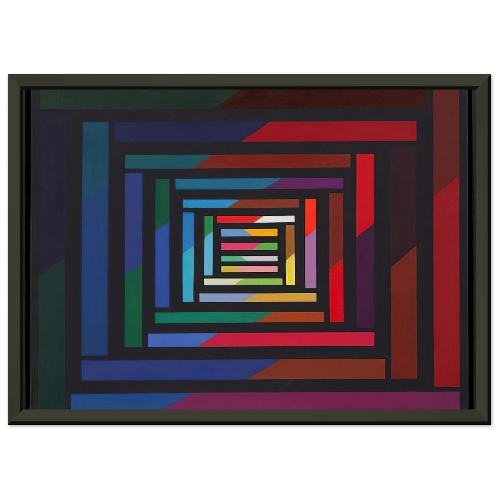 Piero Dorazio  Myrina  1995 Framed Art Print  - Aluminum Frame - 60x80 cm / 24x32 inches