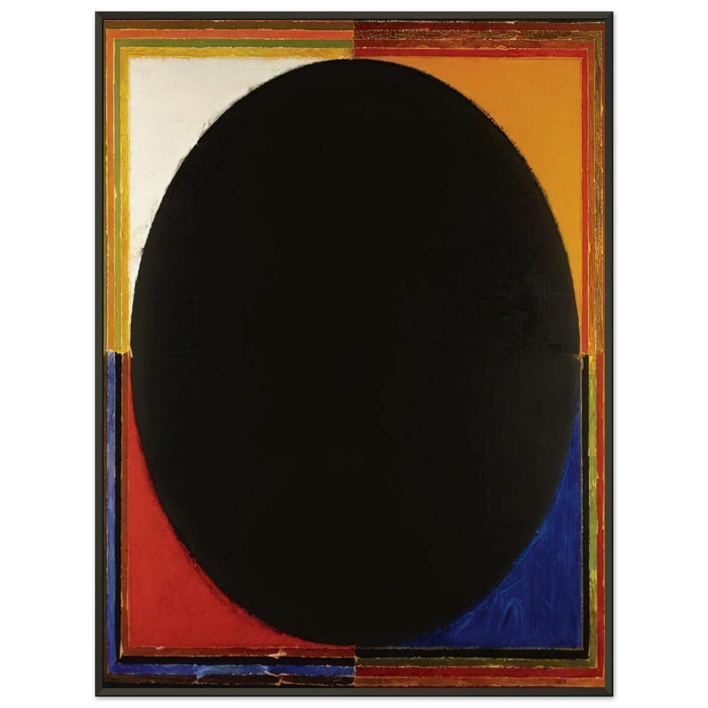 S H Raza  Bindu  1985 Framed Art Print  - Aluminum Frame - 70x100 cm / 28x40 inches