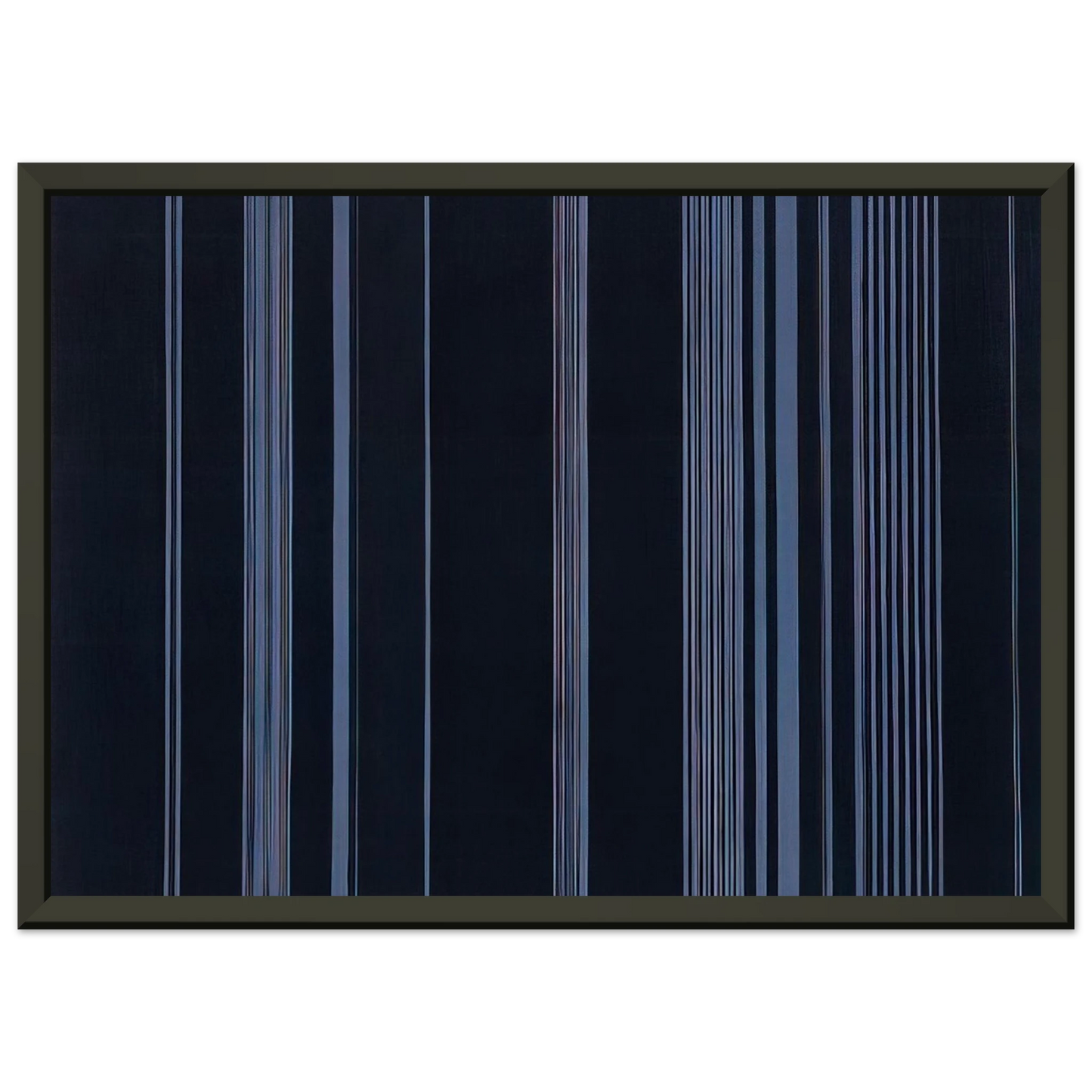 Gene Davis  Night Patrol  1975 Framed Art Print  - Aluminum Frame - 40x50 cm / 16x20 inches