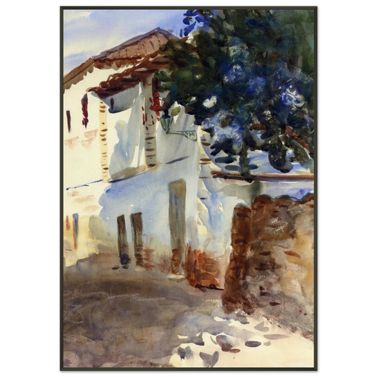 John Singer Sargent  The White House Framed Art Print  - Aluminum Frame - 21x29.7 cm / 8x12"