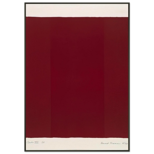 Barnett Newman  Canto XVII Framed Art Print  - Aluminum Frame - 21x29.7 cm / 8x12"