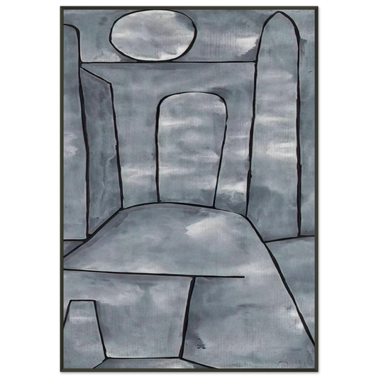 Paul Klee  A GATE 1938 Framed Art Print  - Aluminum Frame - 21x29.7 cm / 8x12"