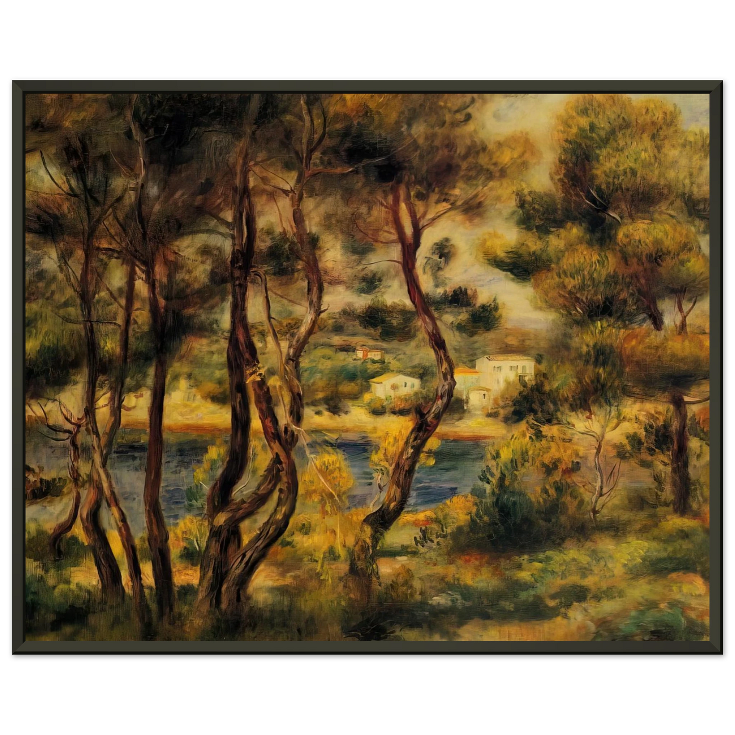 PierreAuguste Renoir  Cape Saint Jean Framed Art Print  - Aluminum Frame - 70x100 cm / 28x40 inches