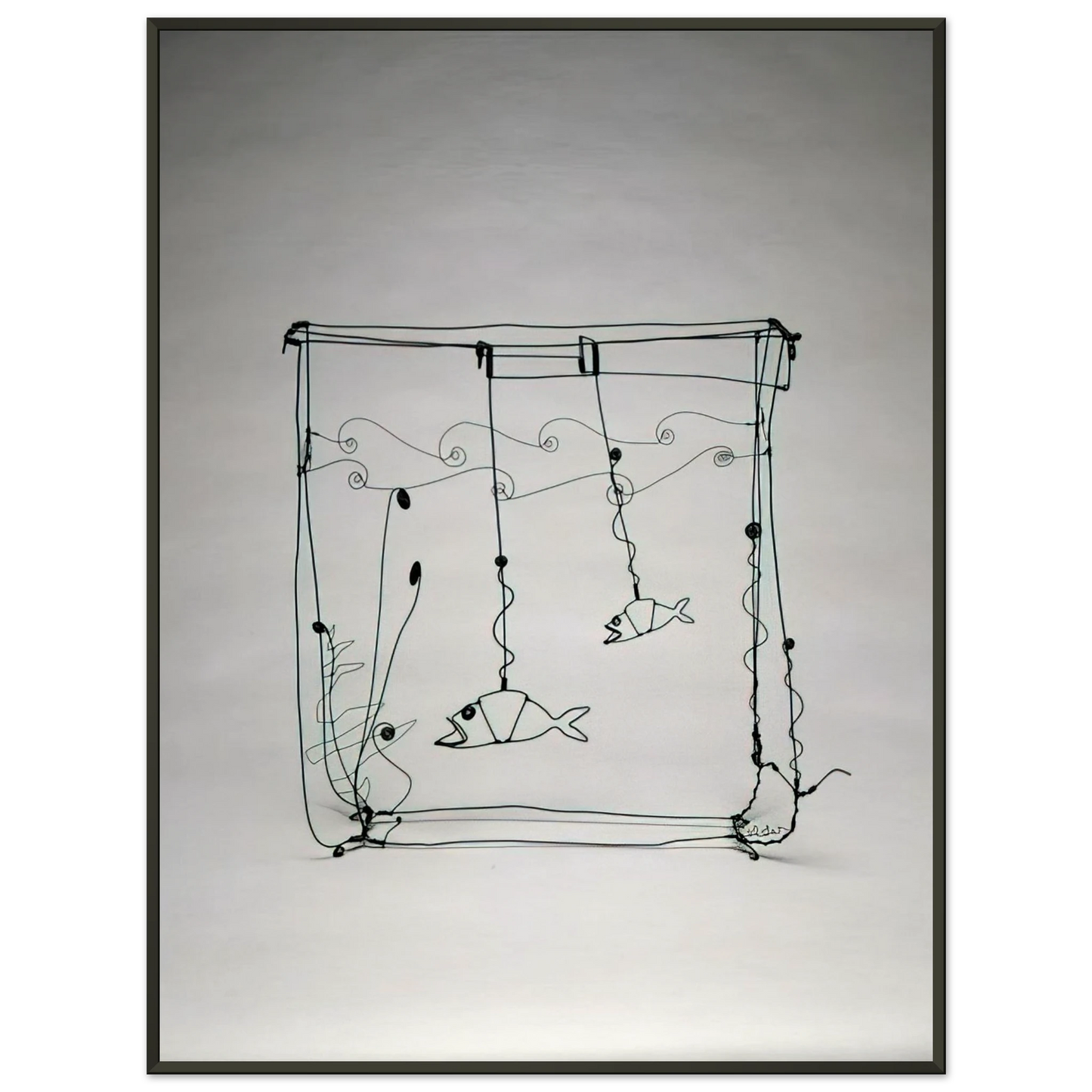 Alexander Calder  GOLDFISH BOWL 1929 Framed Art Print  - Aluminum Frame - 40x50 cm / 16x20 inches
