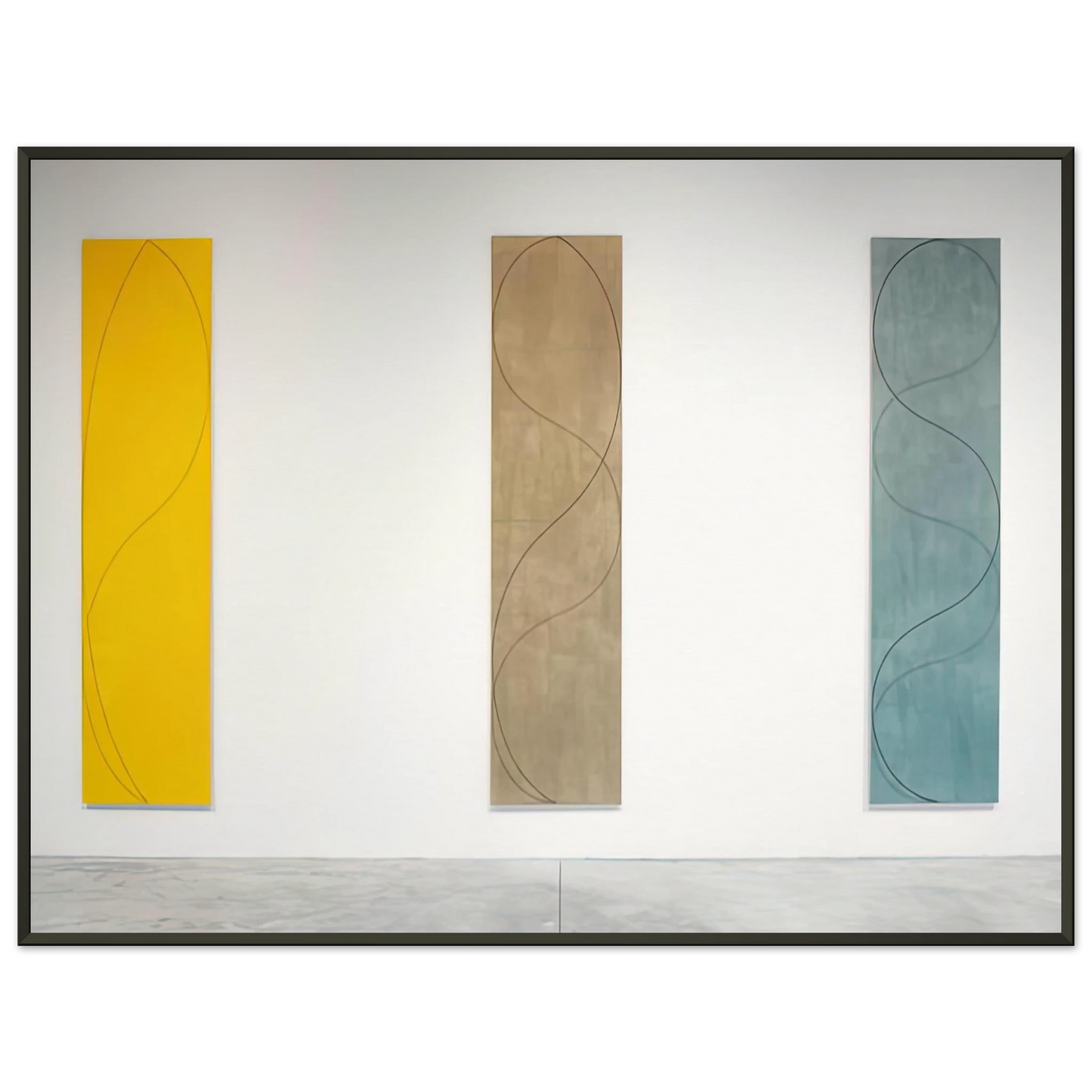 Robert Mangold  COLUMN PAINTINGS 2004 Framed Art Print  - Aluminum Frame - 60x80 cm / 24x32 inches