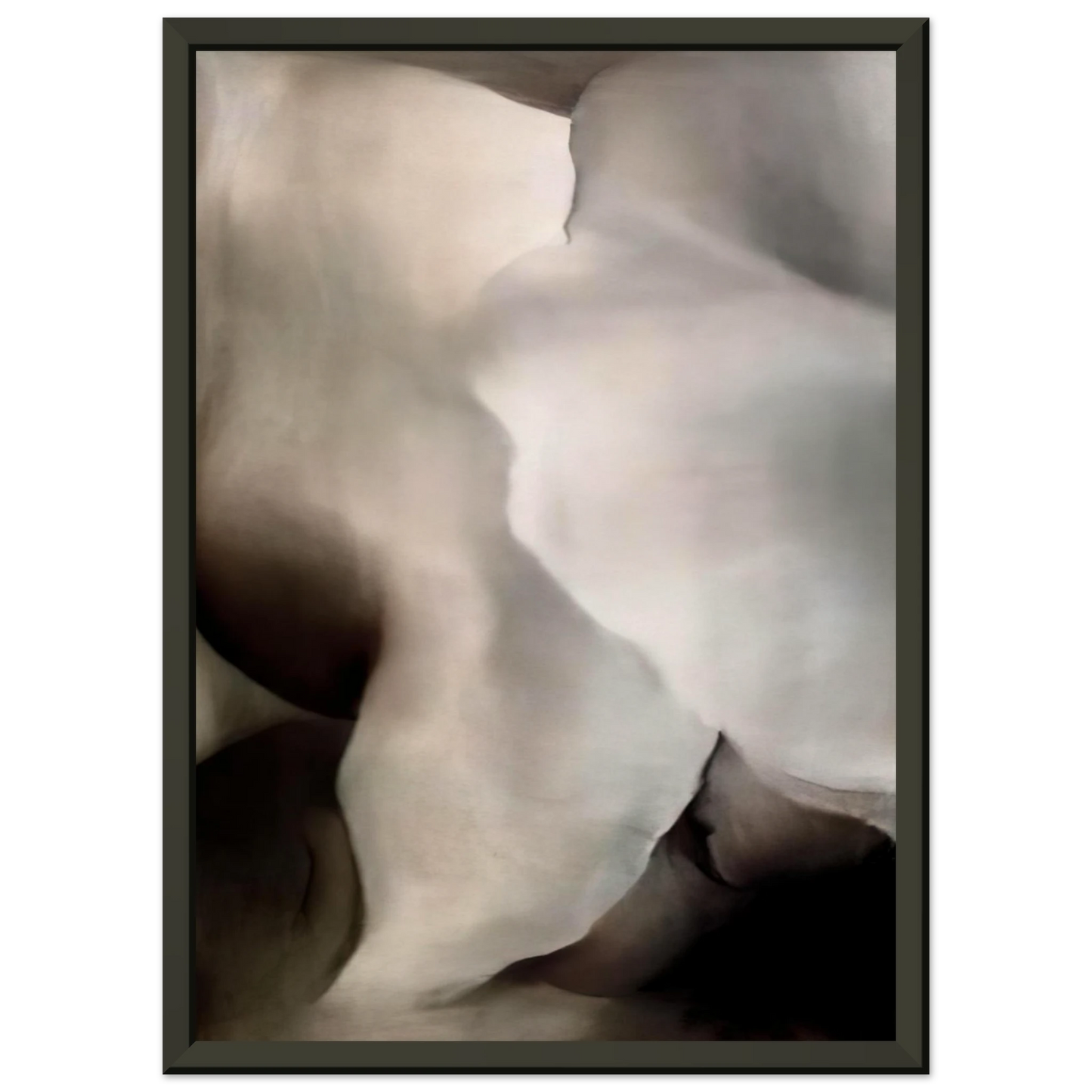 Georgia OKeeffe  Dark Iris 3 Framed Art Print  - Aluminum Frame - 40x50 cm / 16x20 inches