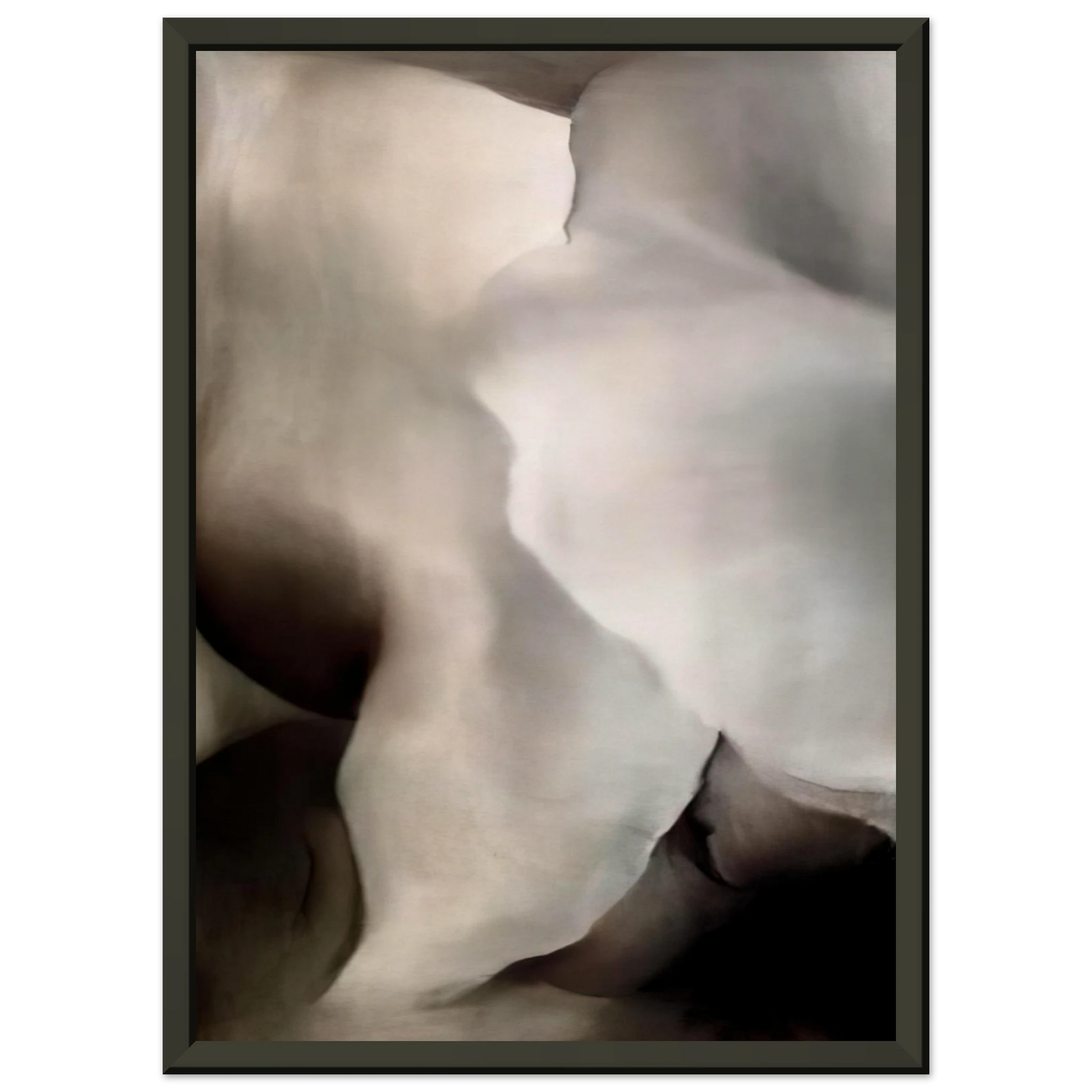 Georgia OKeeffe  Dark Iris 3 Framed Art Print  - Aluminum Frame - 40x50 cm / 16x20 inches