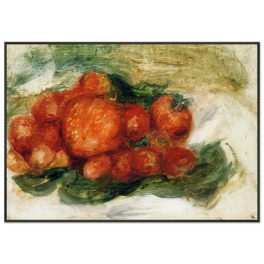 PierreAuguste Renoir  Still Life with Strawberries Framed Art Print  - Aluminum Frame - 21x29.7 cm / 8x12"