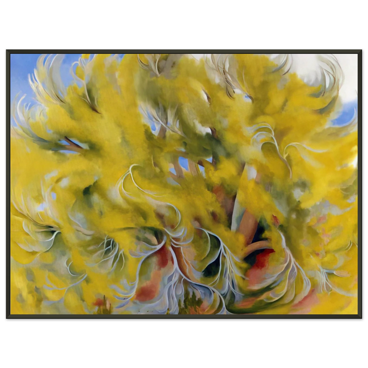 Georgia OKeeffe  Cottonwood Tree in Spring Framed Art Print  - Aluminum Frame - 60x80 cm / 24x32 inches