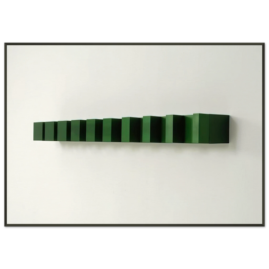 Donald Judd  Untitled Bernstein 748  1974 Framed Art Print  - Aluminum Frame - 21x29.7 cm / 8x12"