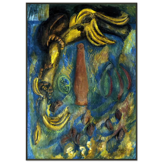 Raoul Dufy  STILL LIFE WITH BANANAS 1909 Framed Art Print  - Aluminum Frame - 21x29.7 cm / 8x12"
