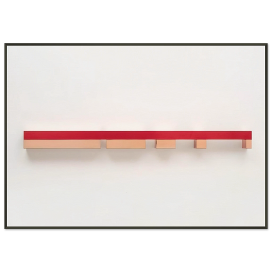 Donald Judd  Untitled 7935  1979 Framed Art Print  - Aluminum Frame - 21x29.7 cm / 8x12"