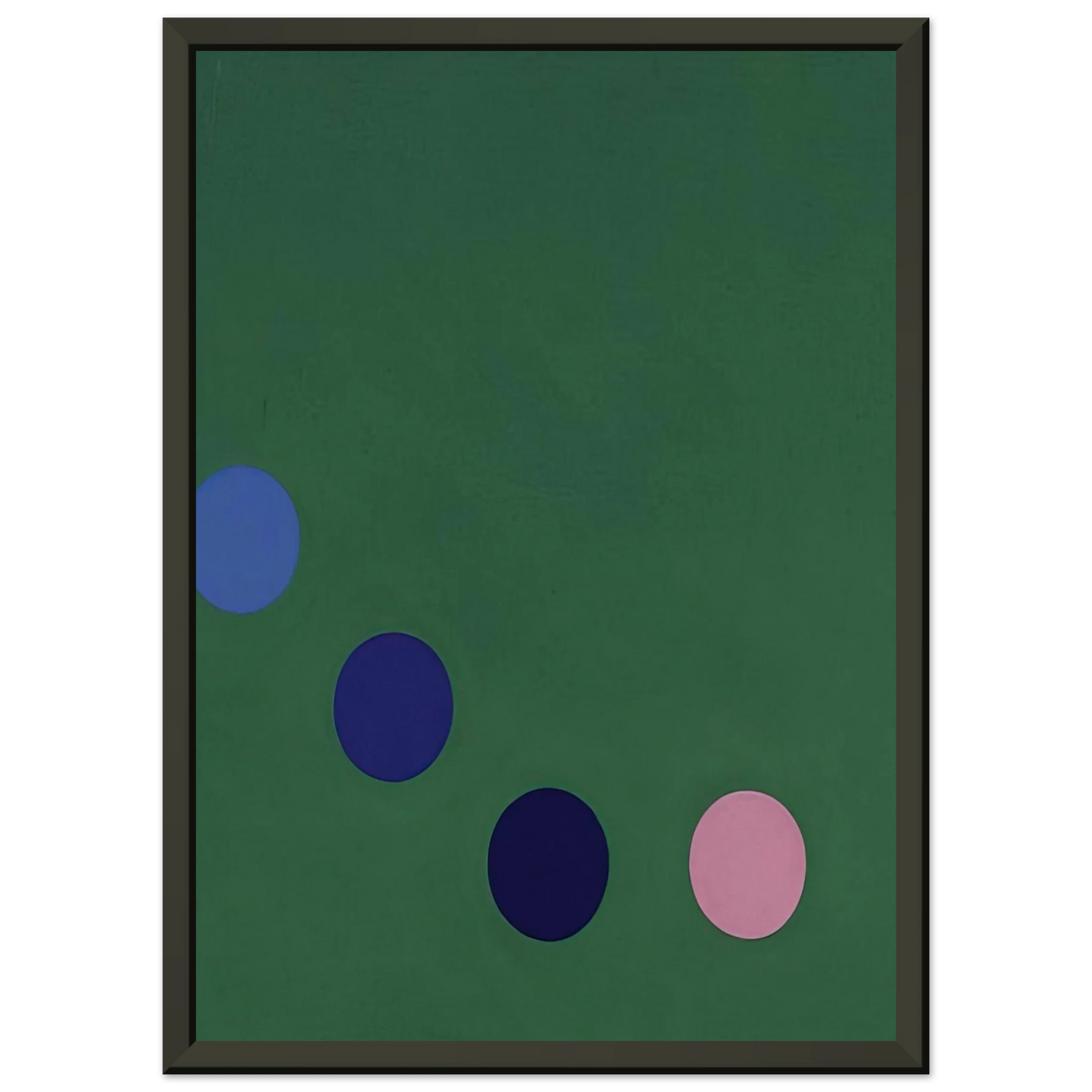 Thomas Downing  Green Square  Op Art Framed Art Print  - Aluminum Frame - 70x100 cm / 28x40 inches