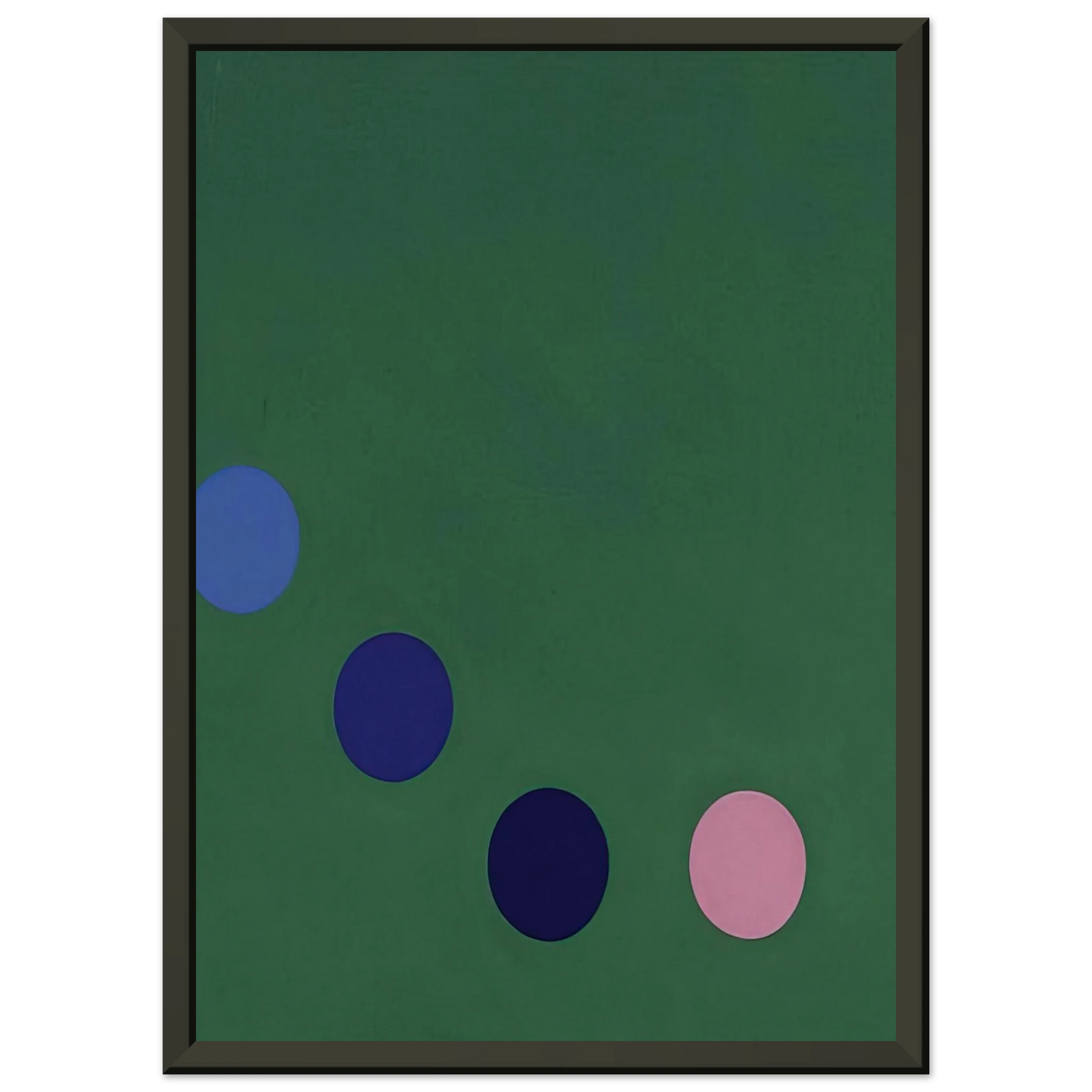 Thomas Downing  Green Square  Op Art Framed Art Print  - Aluminum Frame - 70x100 cm / 28x40 inches